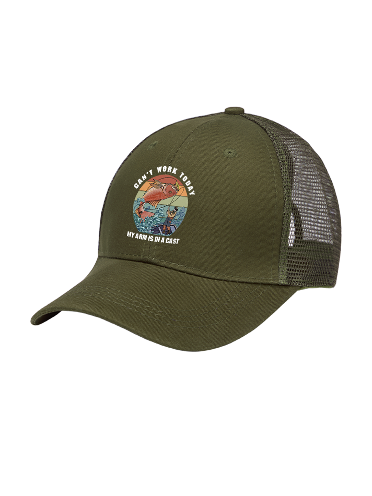 Hooked on a Day Off Mesh Velcro Hat