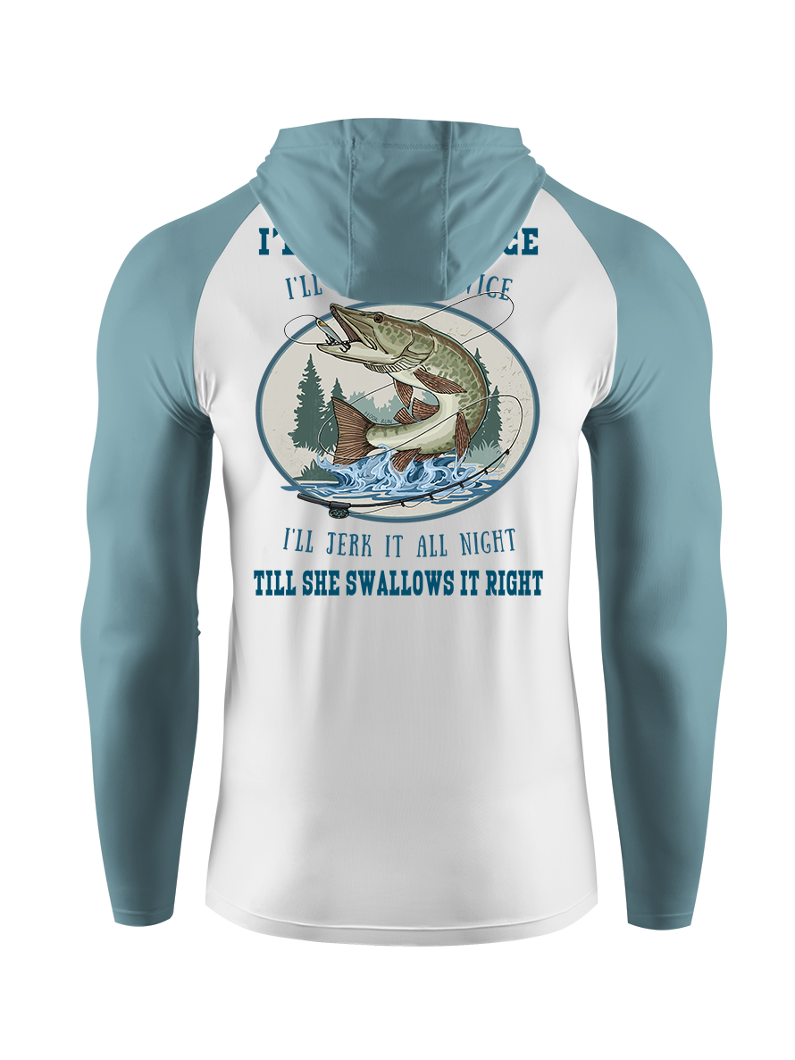 Muskie Madness Jerk and Reel UPF Hoodie
