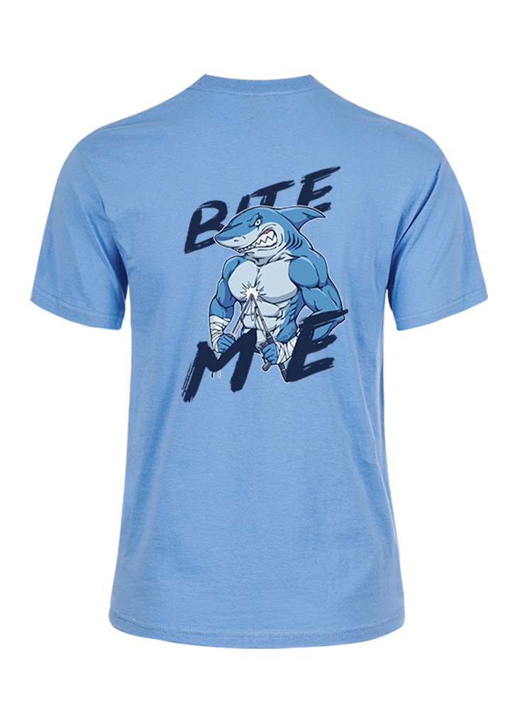 Rebel Shark Bite Me Unisex Cotton Tee