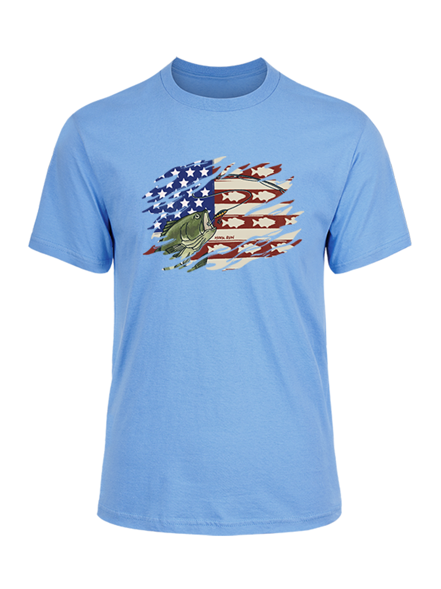 Patriot Bass Angler Unisex Cotton Tee