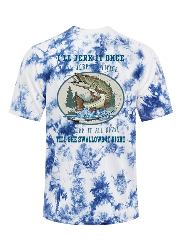 Muskie Madness Jerk and Reel Tie Dye Tee