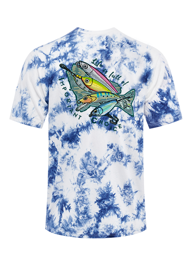 Clear Lake Bass Lures Tie Dye Tee