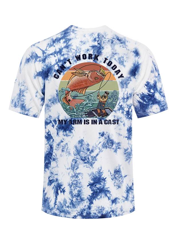 Hooked on a Day Off Tie Dye Tee