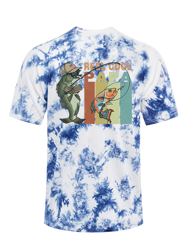 Reel Cool Papa Tie Dye Tee