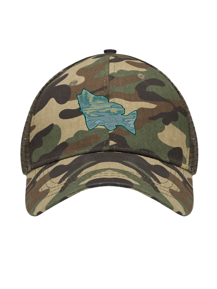 Clear Lake Bass Lures Mesh Velcro Hat