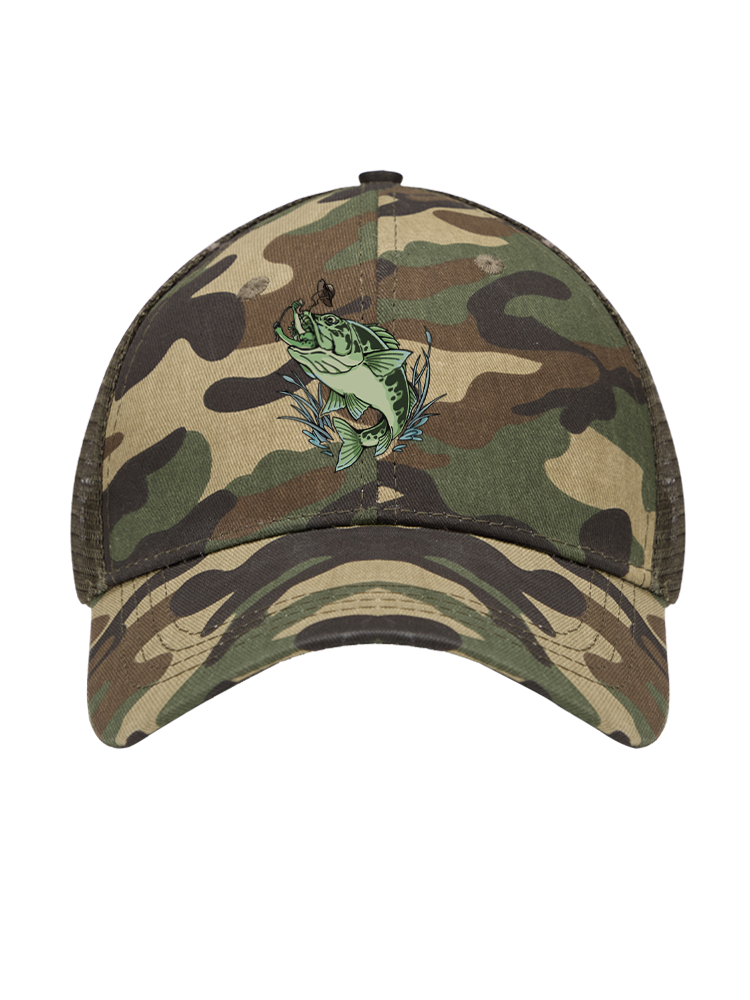 There's Always a Bigger Fish Mesh Velcro Hat