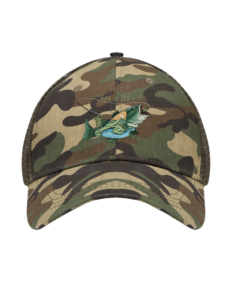 Let It Fly to Freedom Mesh Velcro Hat