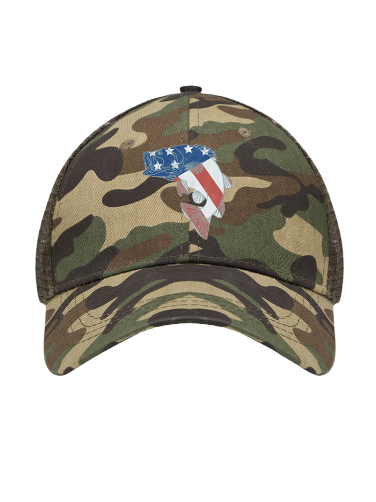 Otter vs Bass Mesh Velcro Hat