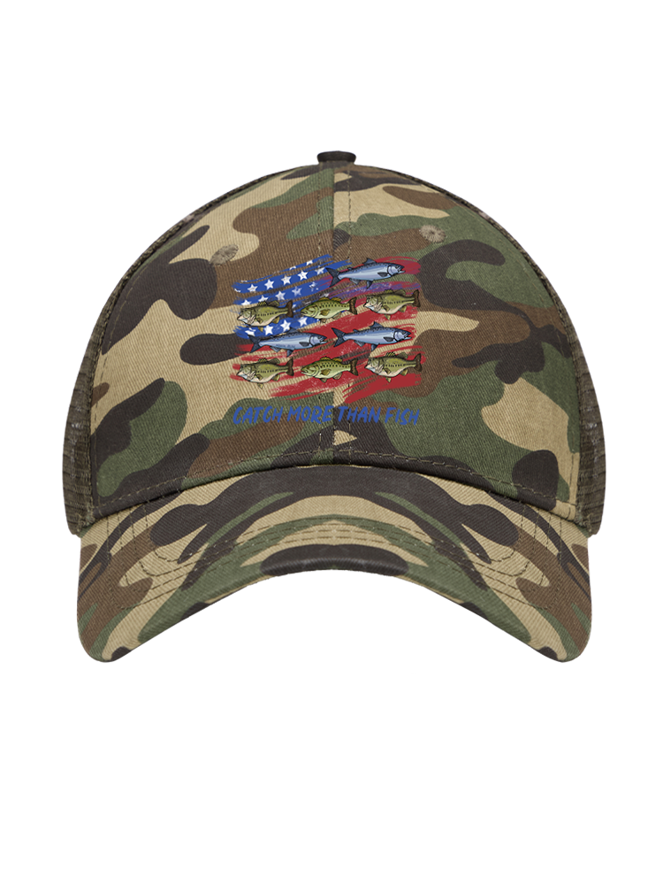 Patriotic Waters Unleashed Mesh Velcro Hat