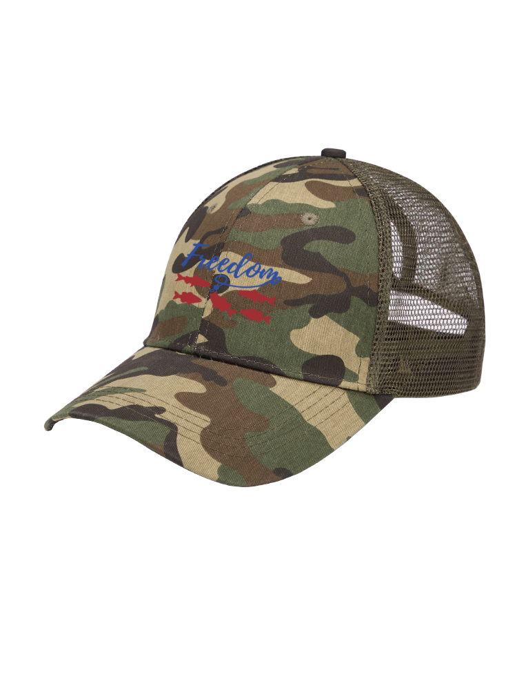 Patriotic Waters Unleashed Mesh Velcro Hat