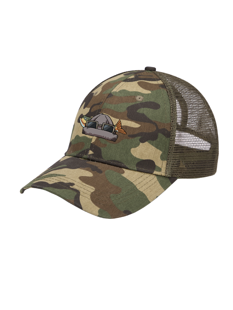 Fishing Make Me Feel Alive Mesh Velcro Hat