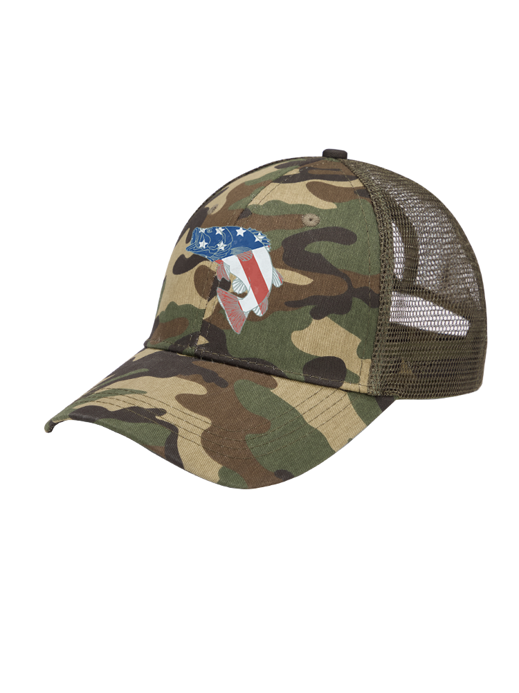 Otter vs Bass Mesh Velcro Hat