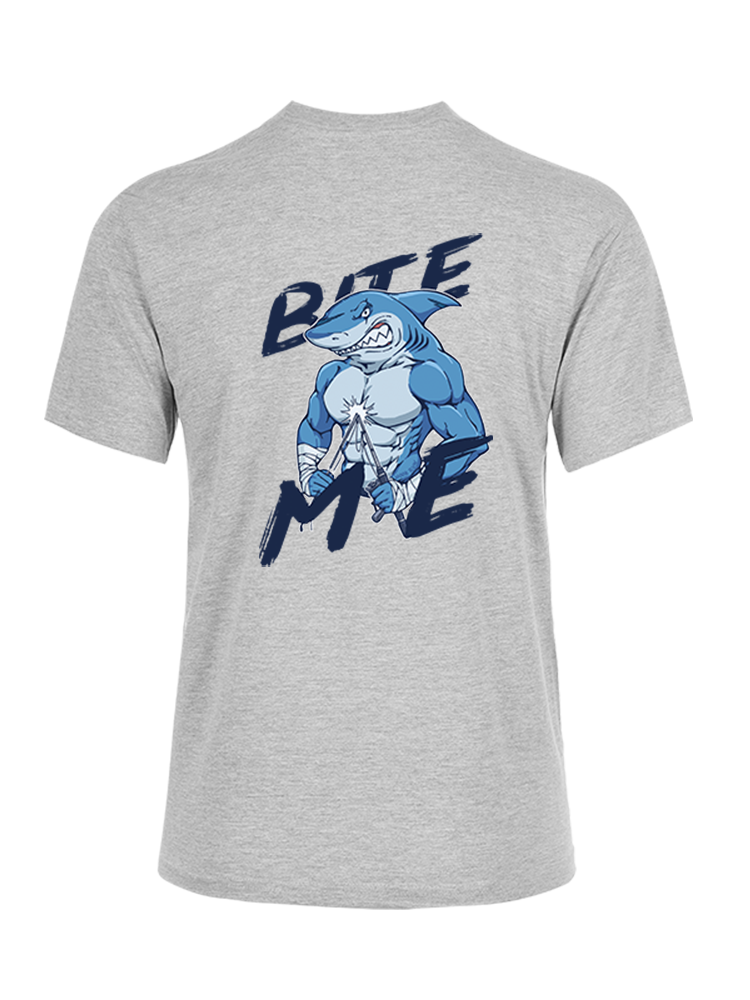 Rebel Shark Bite Me Unisex Cotton Tee