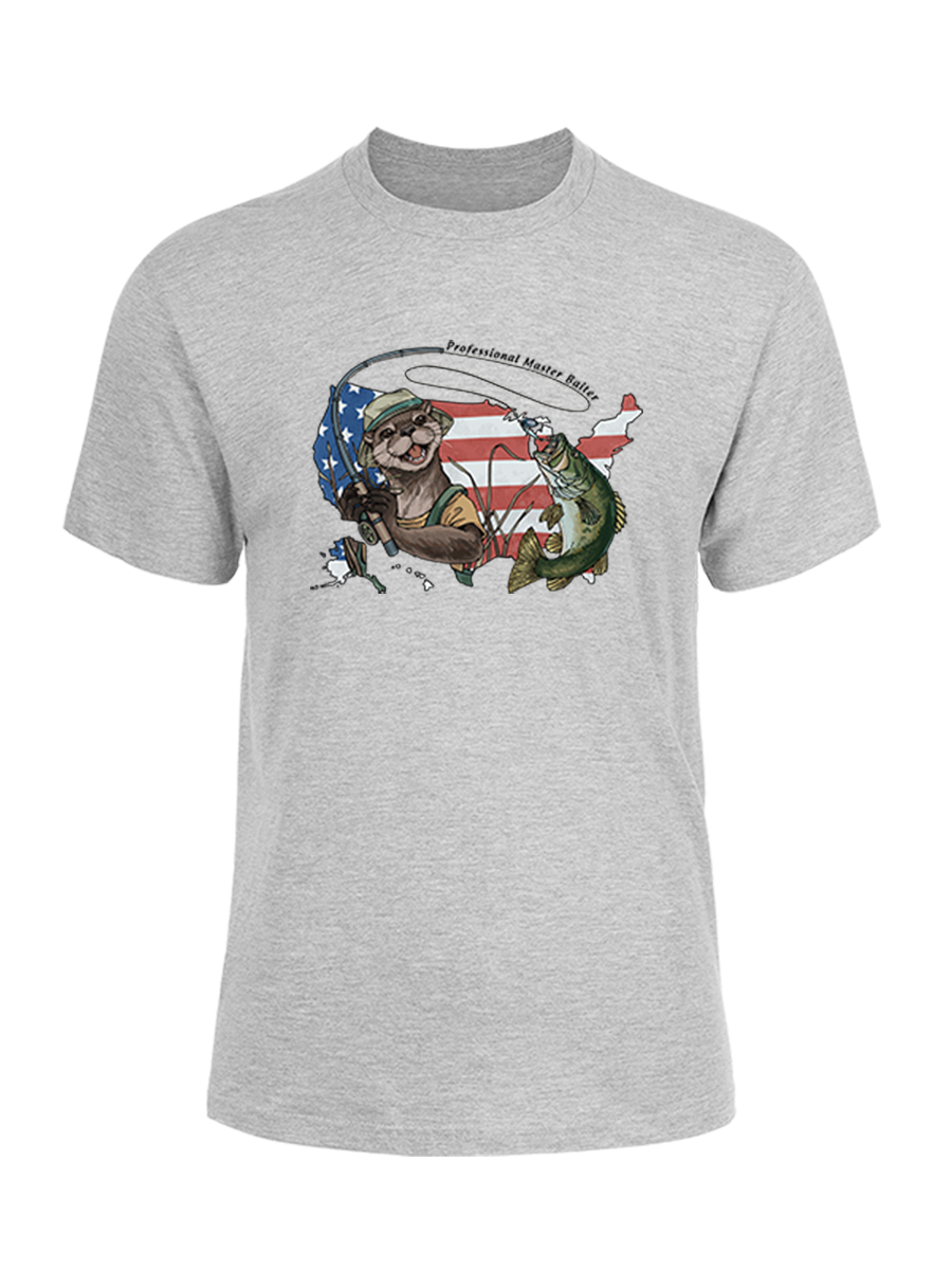 Otter vs Bass Unisex Cotton Tee
