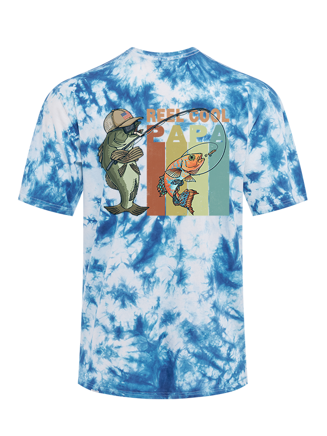 Reel Cool Papa Tie Dye Tee