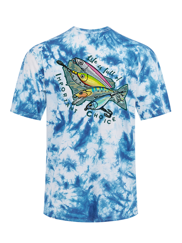 Clear Lake Bass Lures Tie Dye Tee