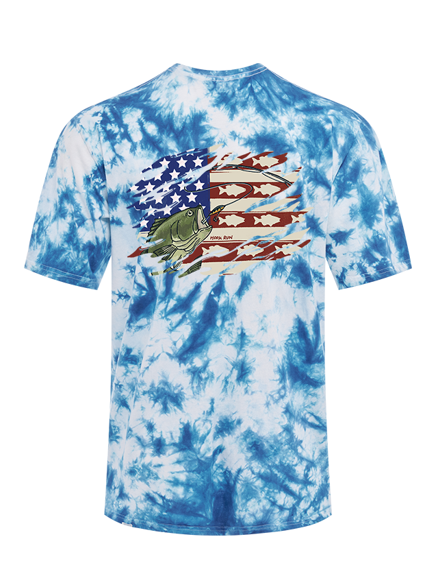 Patriot Bass Angler Tie Dye Tee