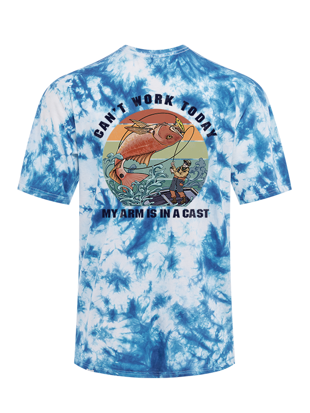 Hooked on a Day Off Tie Dye Tee