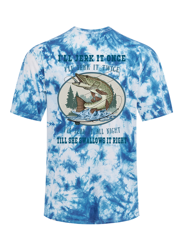 Muskie Madness Jerk and Reel Tie Dye Tee