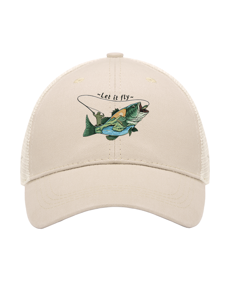 Let It Fly to Freedom Mesh Velcro Hat