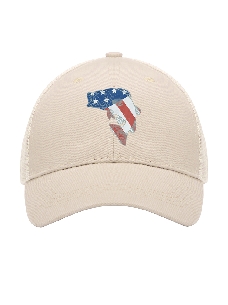 Otter vs Bass Mesh Velcro Hat