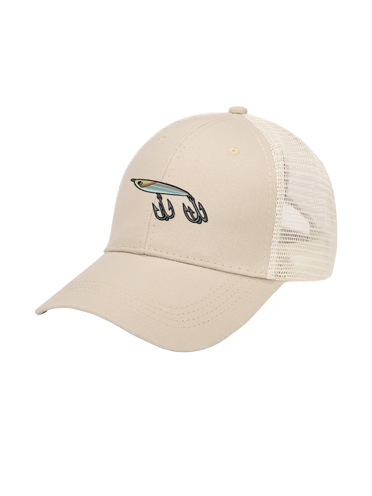 Muskie Madness Jerk and Reel Mesh Velcro Hat