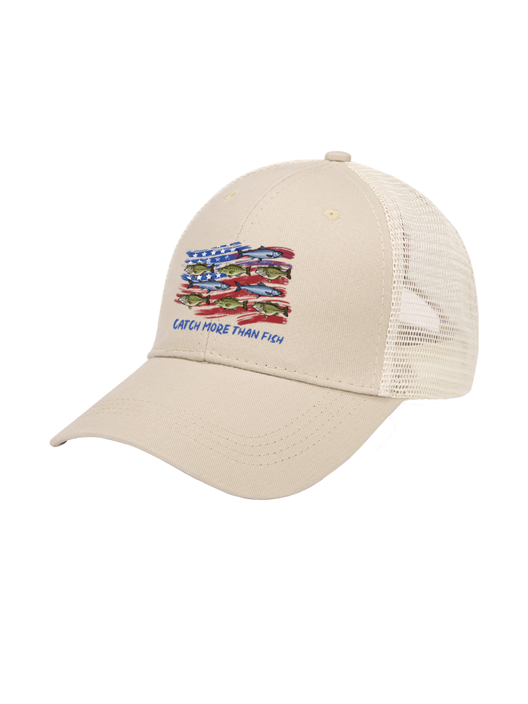 Patriotic Waters Unleashed Mesh Velcro Hat