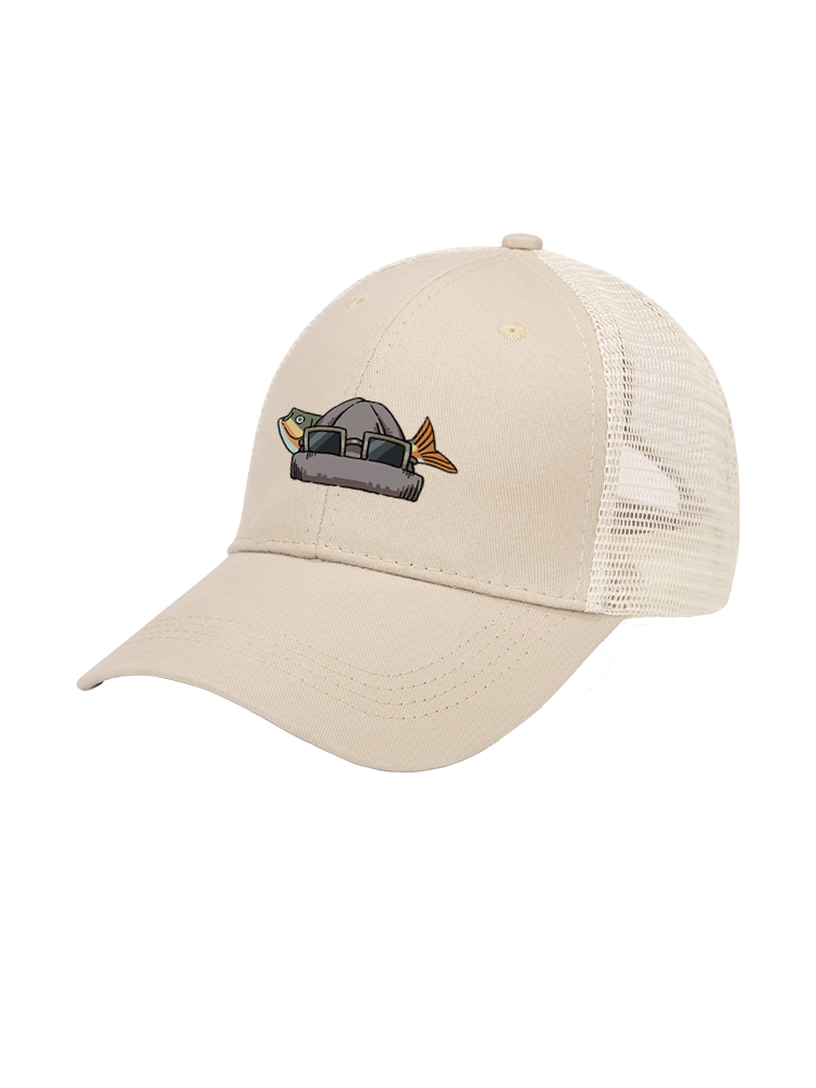 Fishing Make Me Feel Alive Mesh Velcro Hat