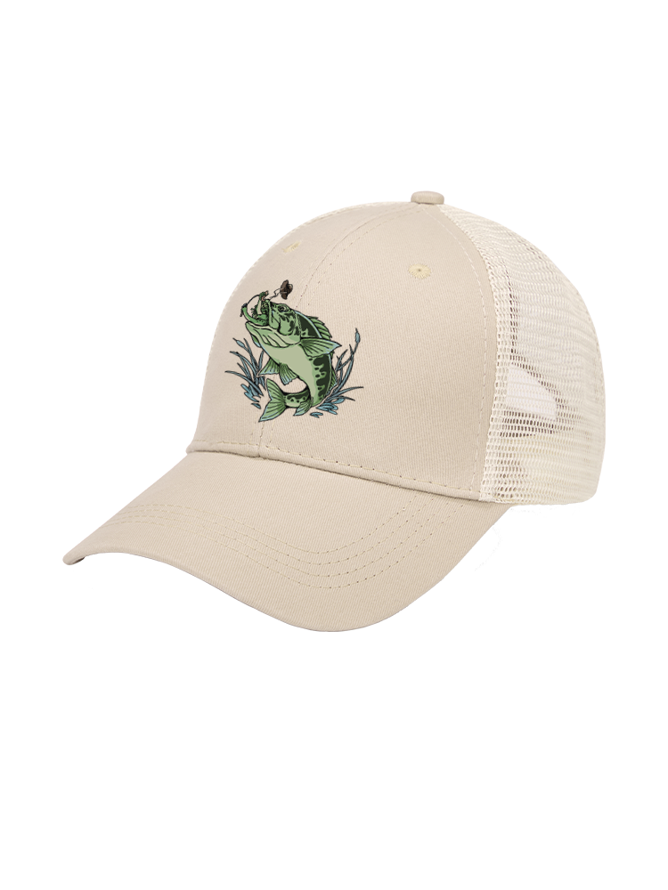 There's Always a Bigger Fish Mesh Velcro Hat
