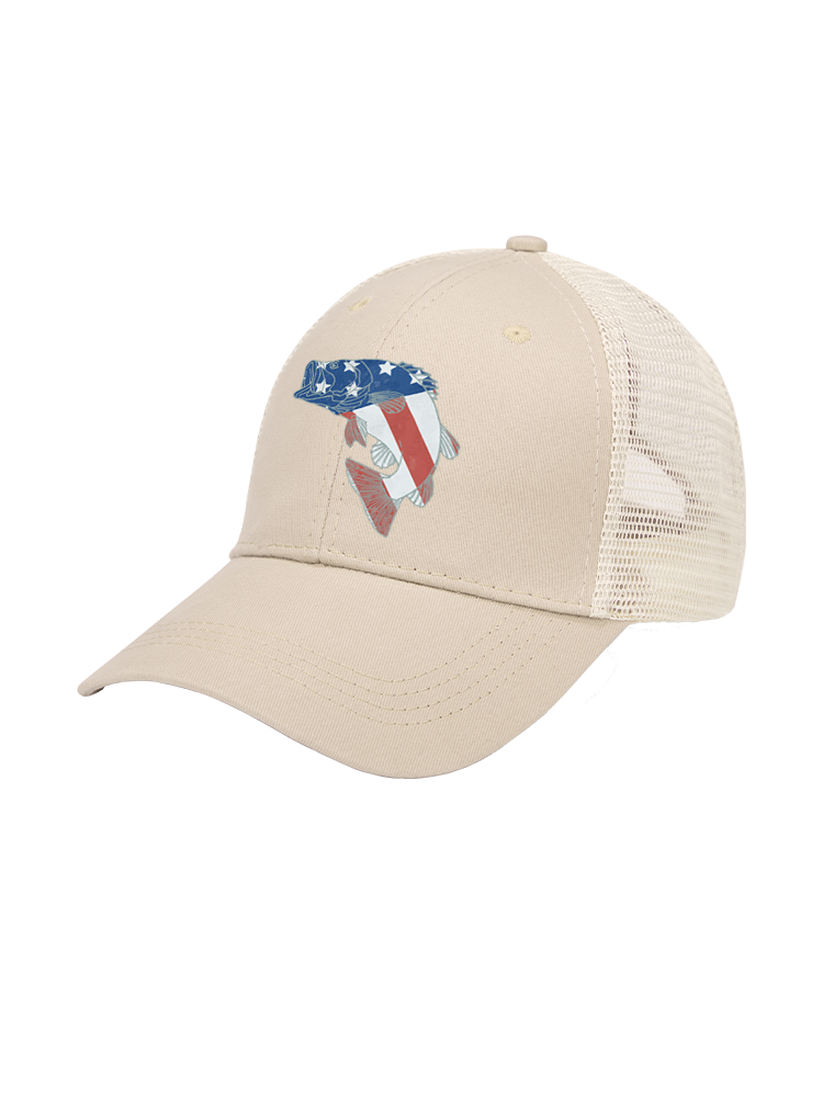 Otter vs Bass Mesh Velcro Hat