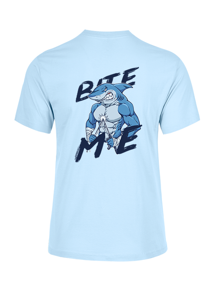 Rebel Shark Bite Me Unisex Cotton Tee