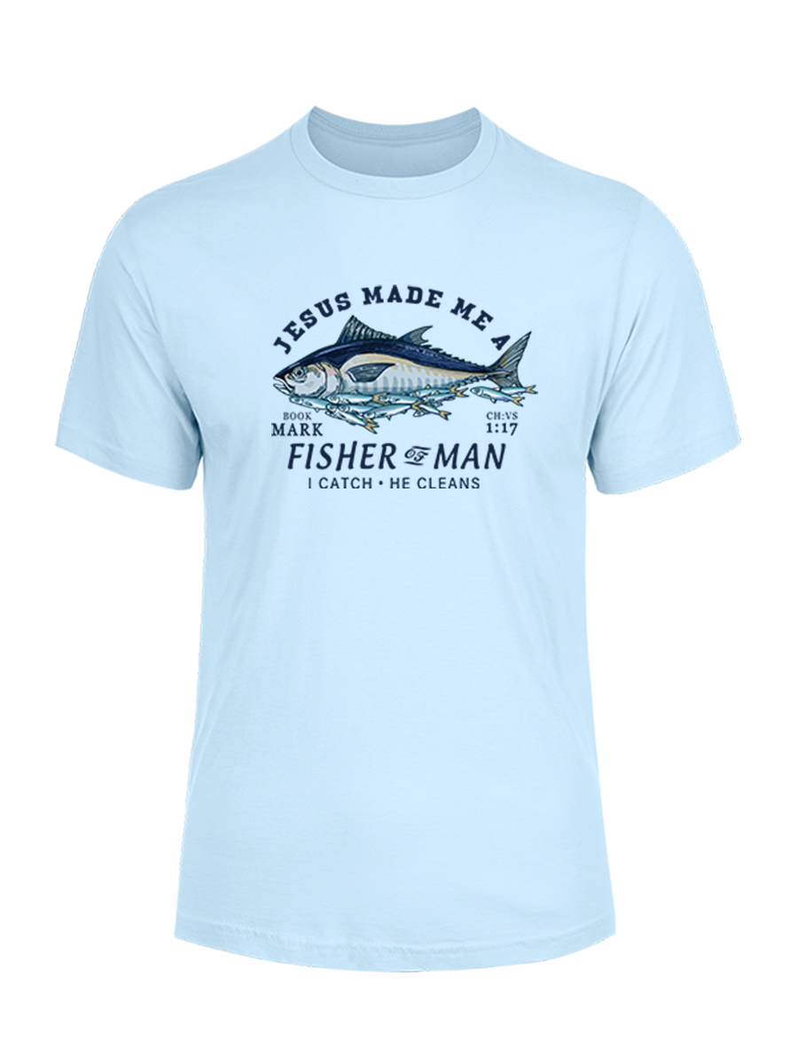 Matthew 4:19 God's Capture Unisex Cotton Tee