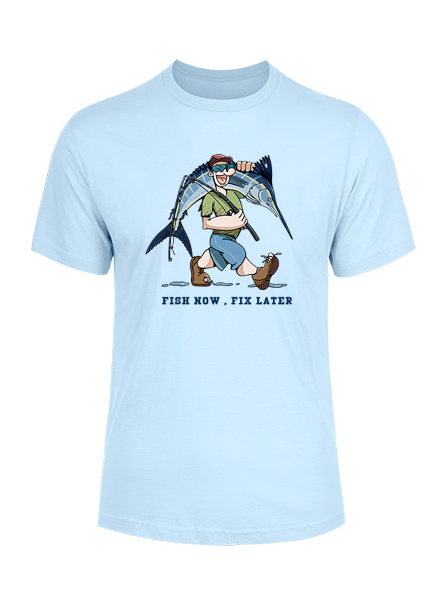 Fishing is the First Rule Unisex Cotton Tee