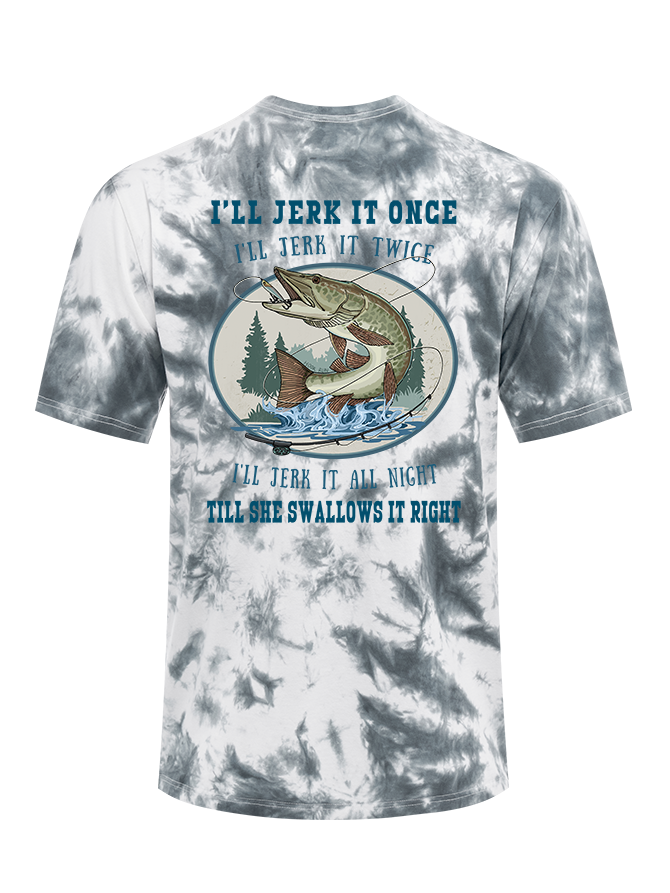 Muskie Madness Jerk and Reel Tie Dye Tee