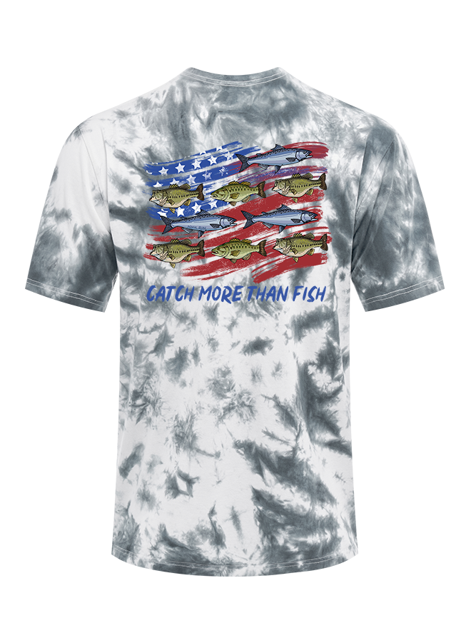 Patriotic Waters Unleashed Tie Dye Tee