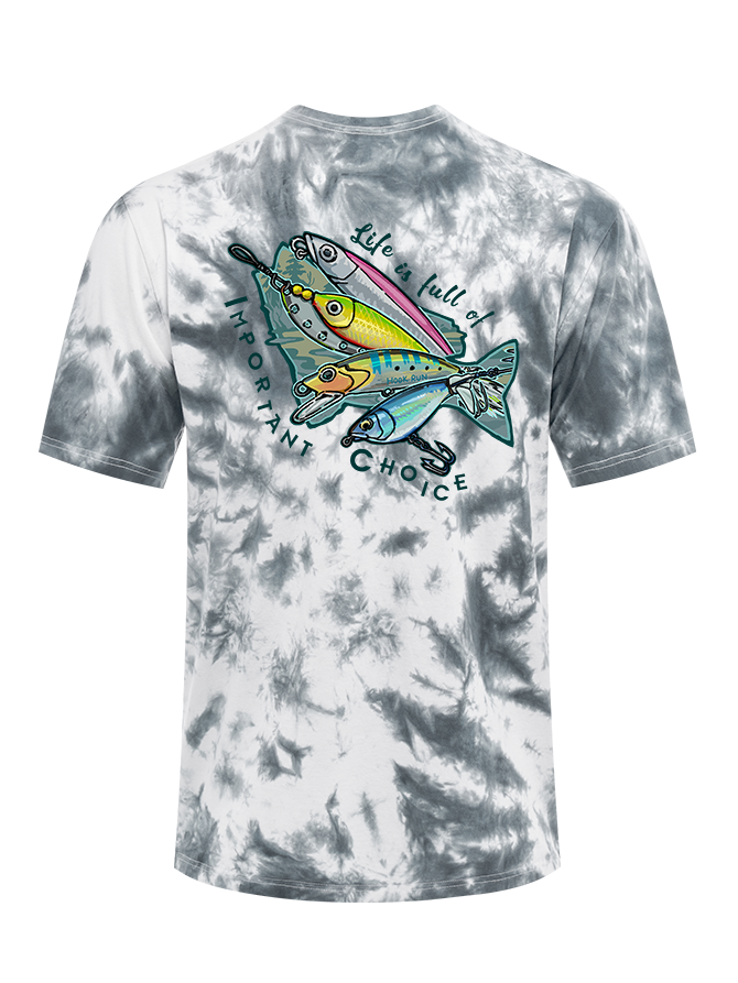 Clear Lake Bass Lures Tie Dye Tee