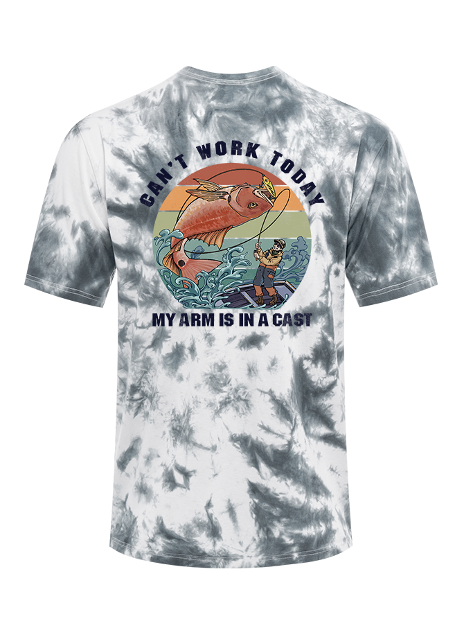 Hooked on a Day Off Tie Dye Tee