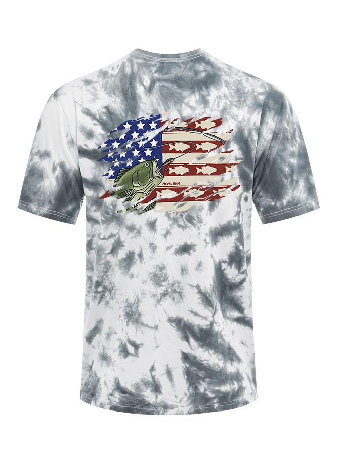 Patriot Bass Angler Tie Dye Tee
