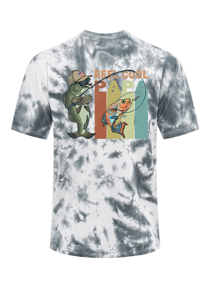 Reel Cool Papa Tie Dye Tee
