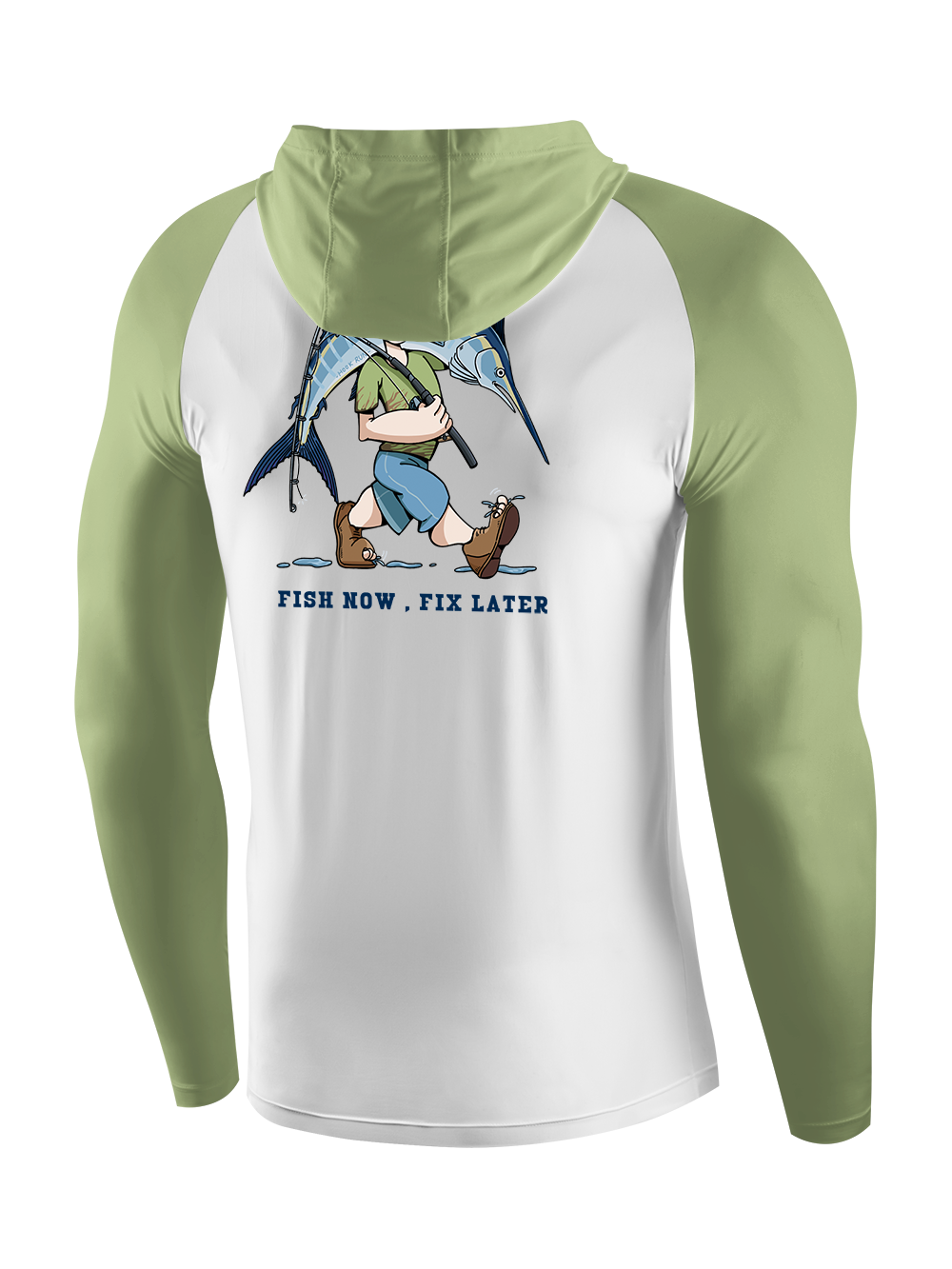 Fishing is the First Rule UPF Hoodie