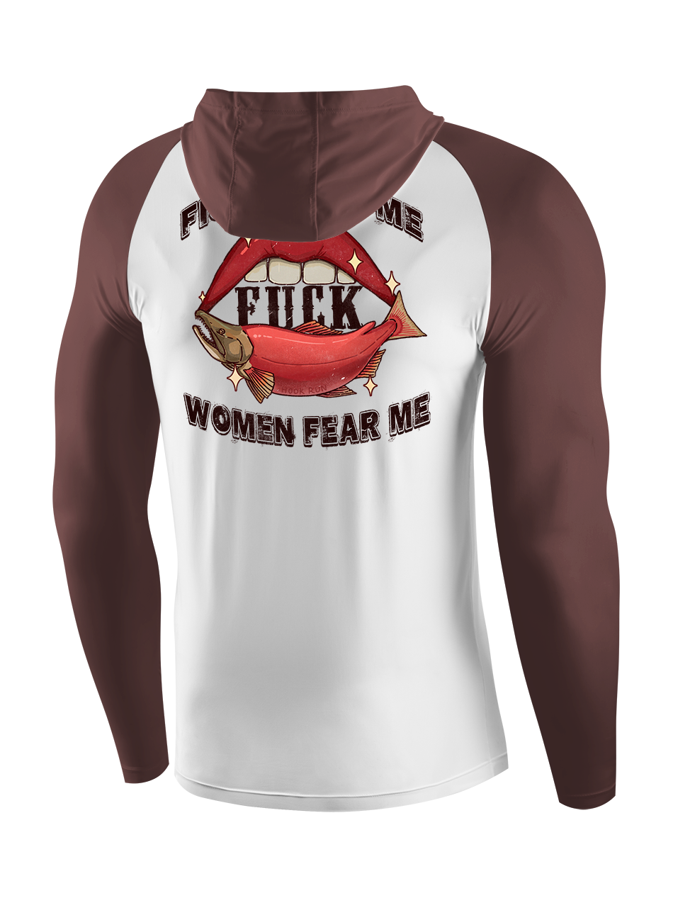 Fish Want Me Women Fear Me UPF Hoodie