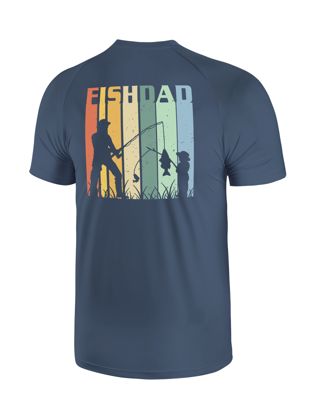 Fish Dad's Rainbow Catch UPF Tee