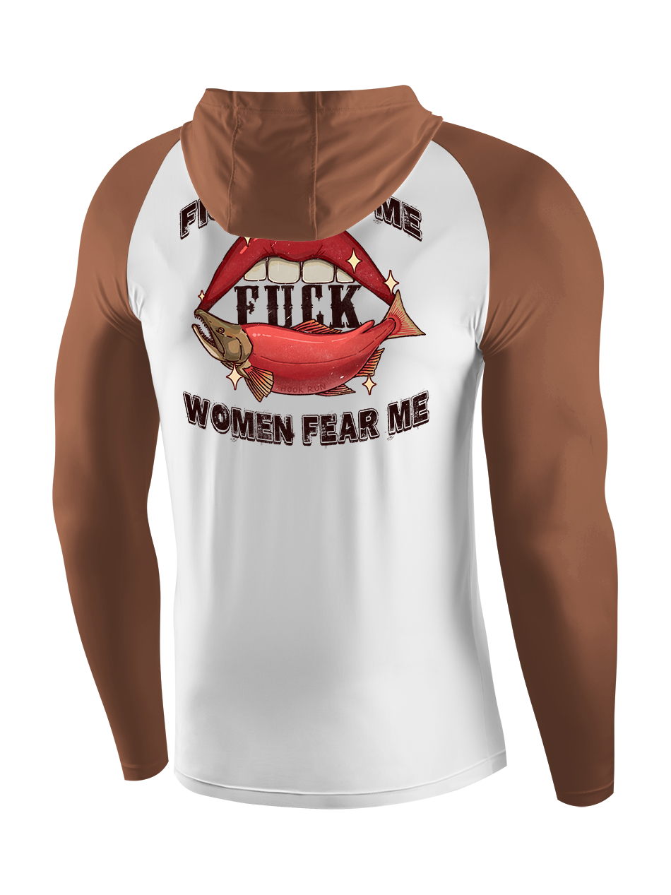 Fish Want Me Women Fear Me UPF Hoodie