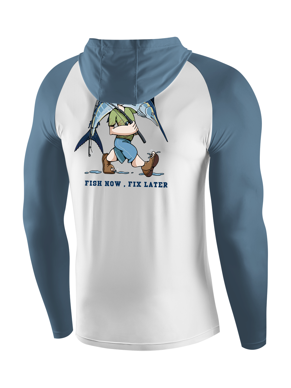 Fishing is the First Rule UPF Hoodie