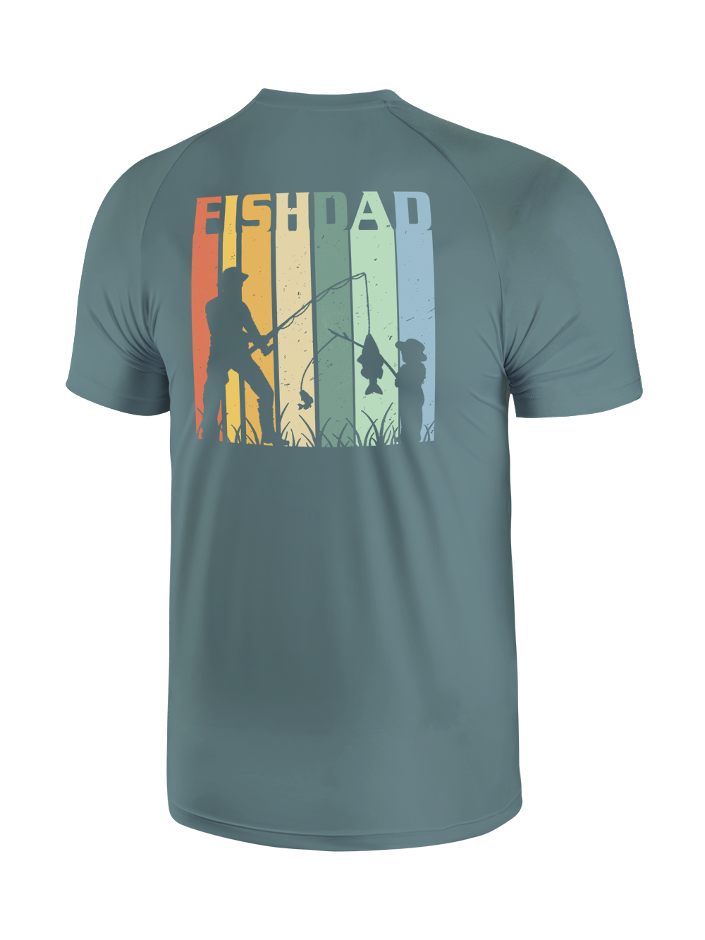 Fish Dad's Rainbow Catch UPF Tee