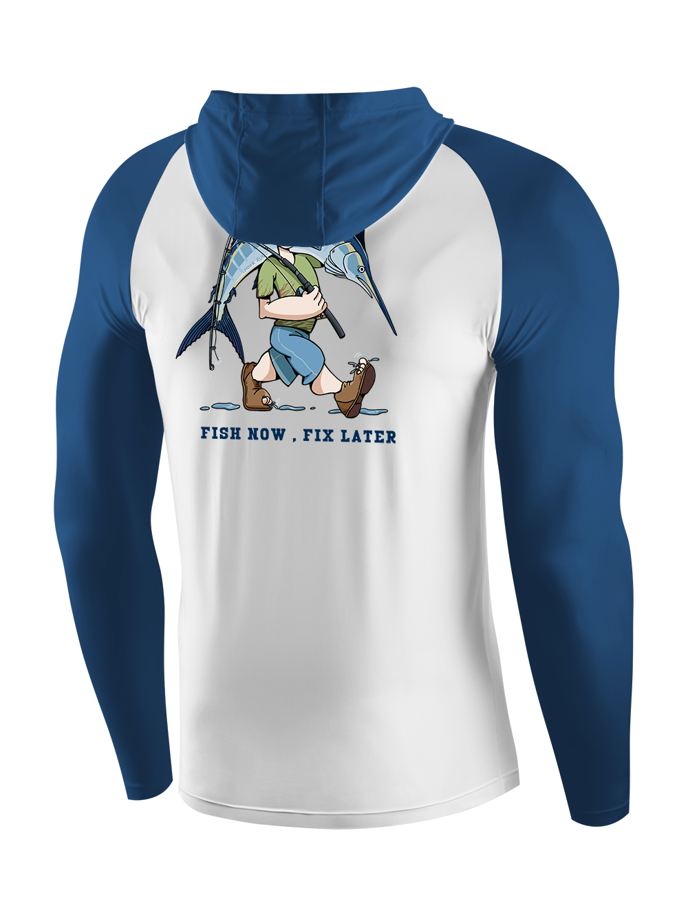 Fishing is the First Rule UPF Hoodie