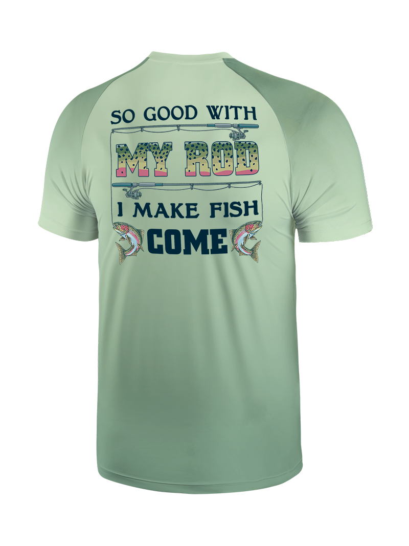 Reel Mastery and Trout Gradient Fishing Tee