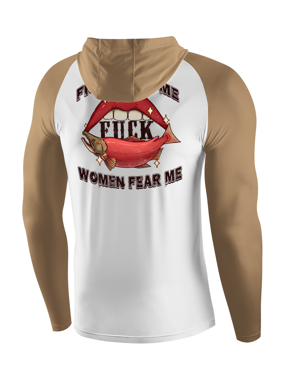 Fish Want Me Women Fear Me UPF Hoodie