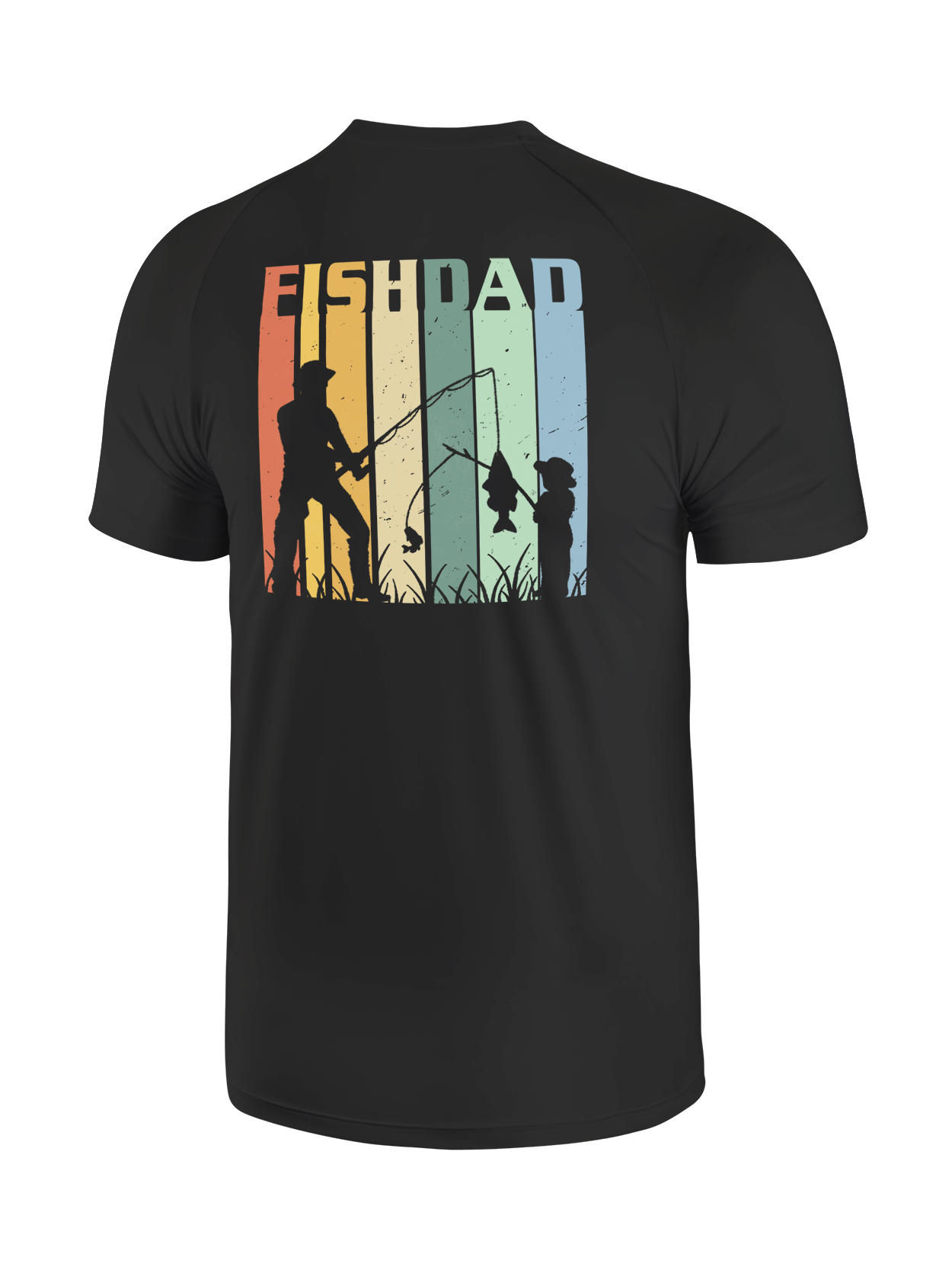 Fish Dad's Rainbow Catch UPF Tee