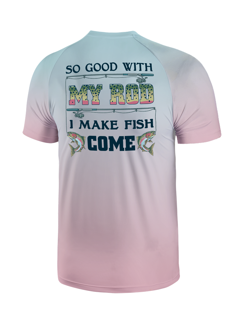 Reel Mastery and Trout Gradient Fishing Tee